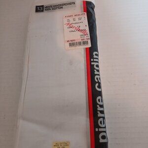 NEW Vintage Pierre Cardin Men's Handkerchiefs 100% Cotton Package of 13
